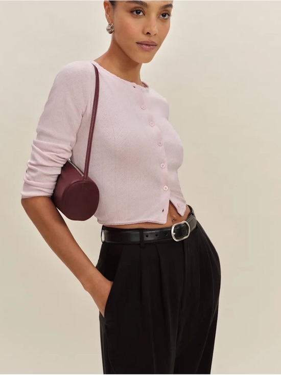 Reformation Sweaters - Reformation Ari Pointelle Knit Cardigan